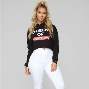 Fashion Nova Cropped Hoodie